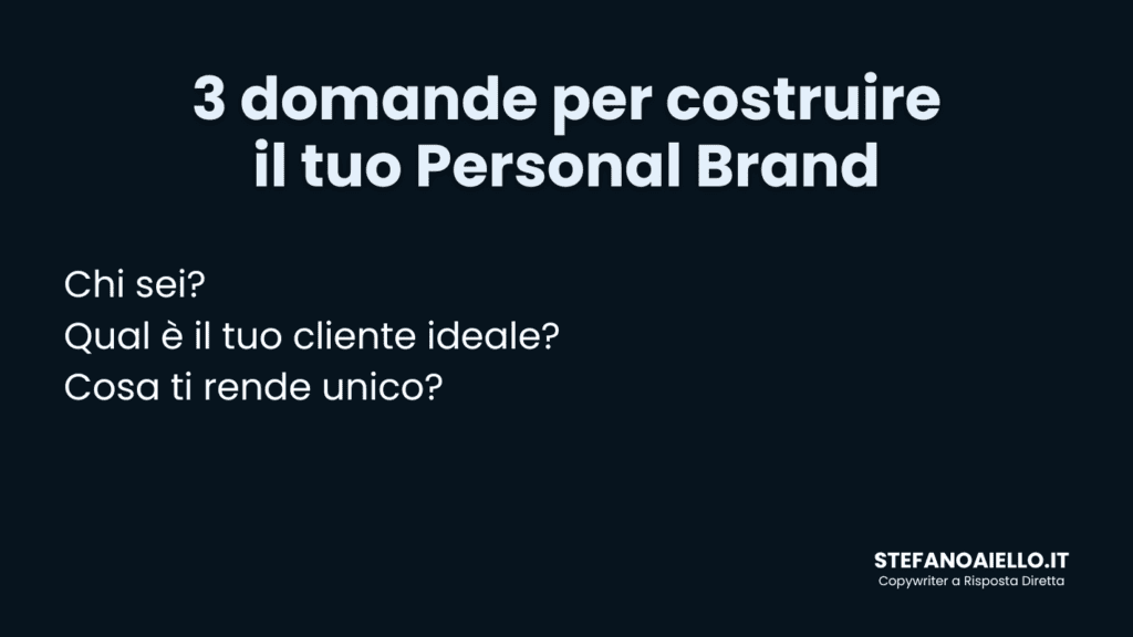 costruire un personal brand 3 domande