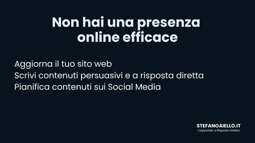 marketing per avvocati non hai una presenza online efficace