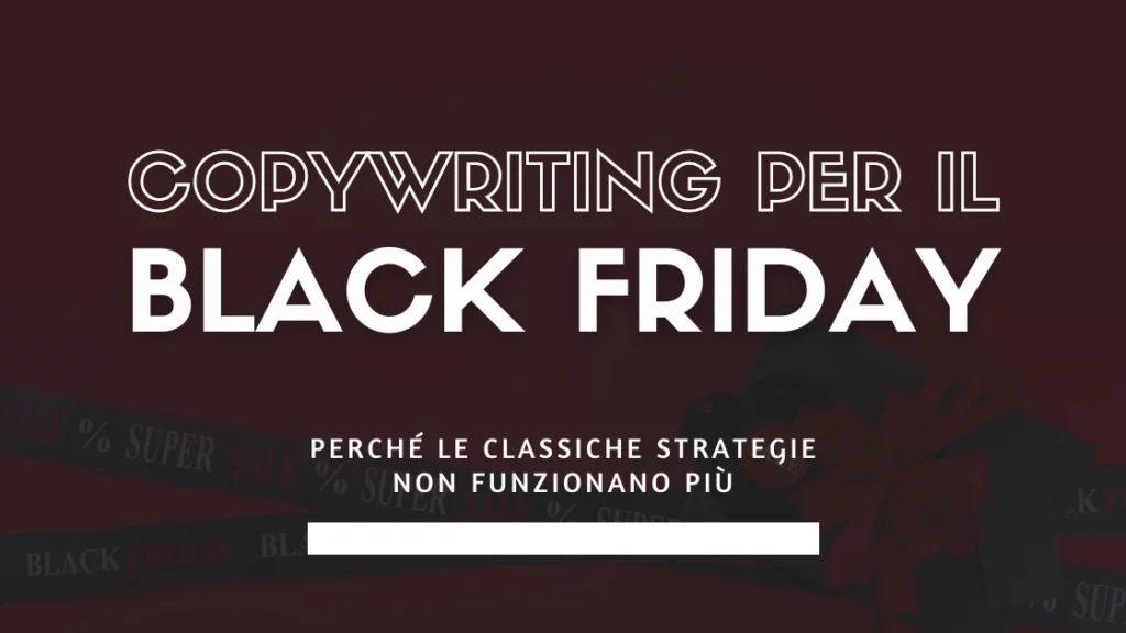 copywriting per il black friday